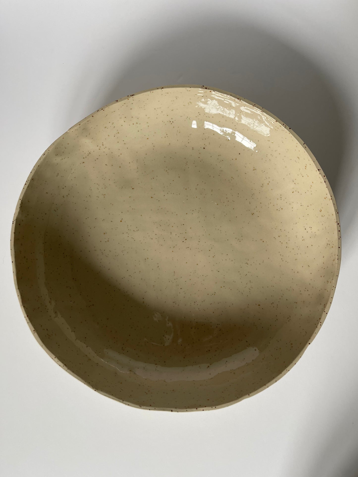 Grand plat moucheté